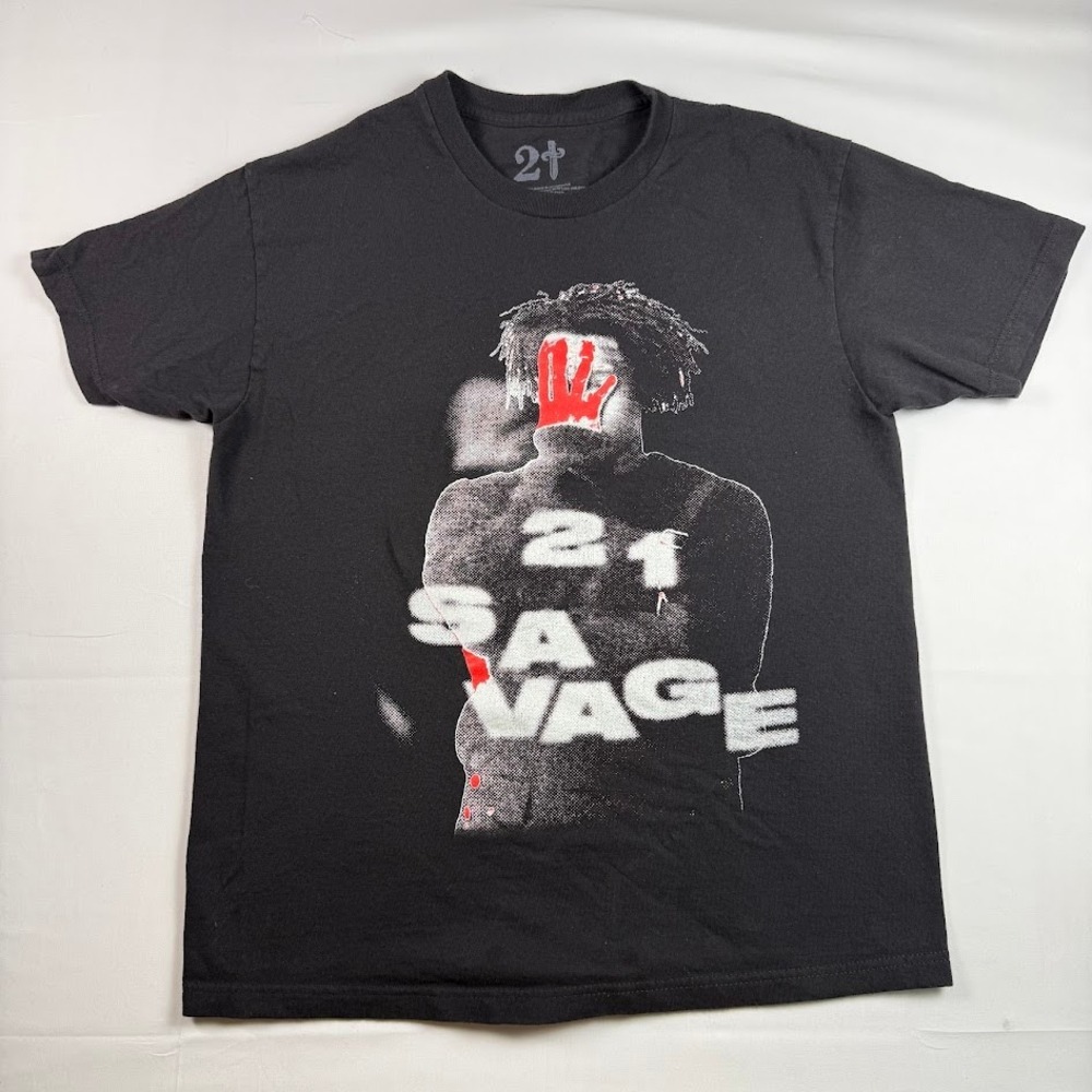 21 Savage It's All A Blur Tour 2023 Official Music T-Shirt Rap Tee Large